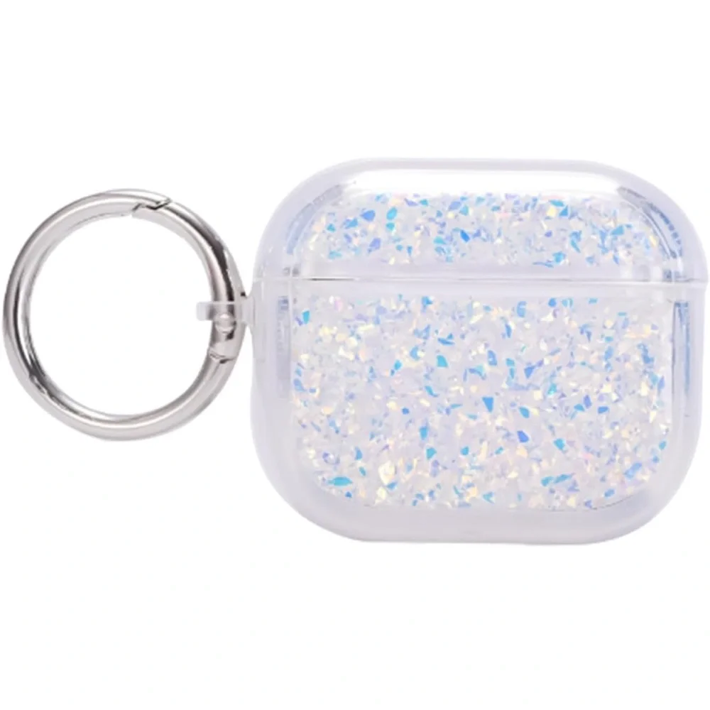 Case-Mate Sparkling White AirPods Case with Keychain
